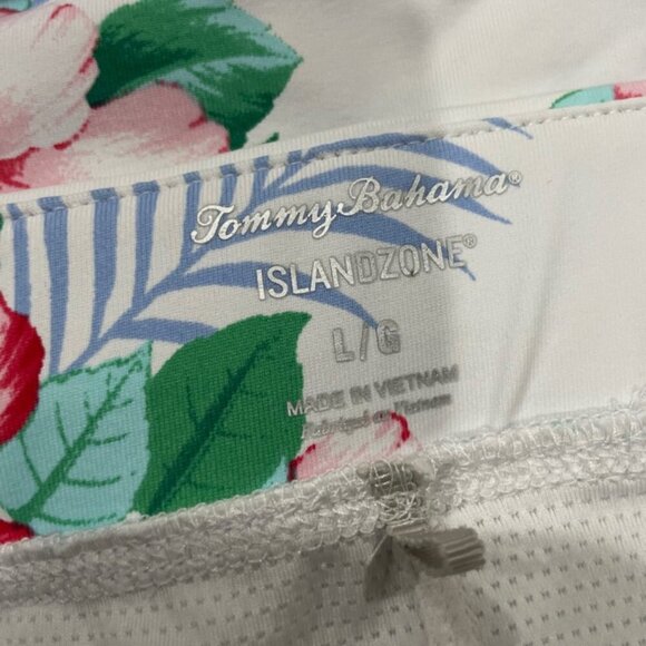 TOMMY BAHAMA AUBREY HIBISCUS ISLAND ZONE SHORTS SKIRT Sz L TENNIS PICKLEBALL - Picture 9 of 9